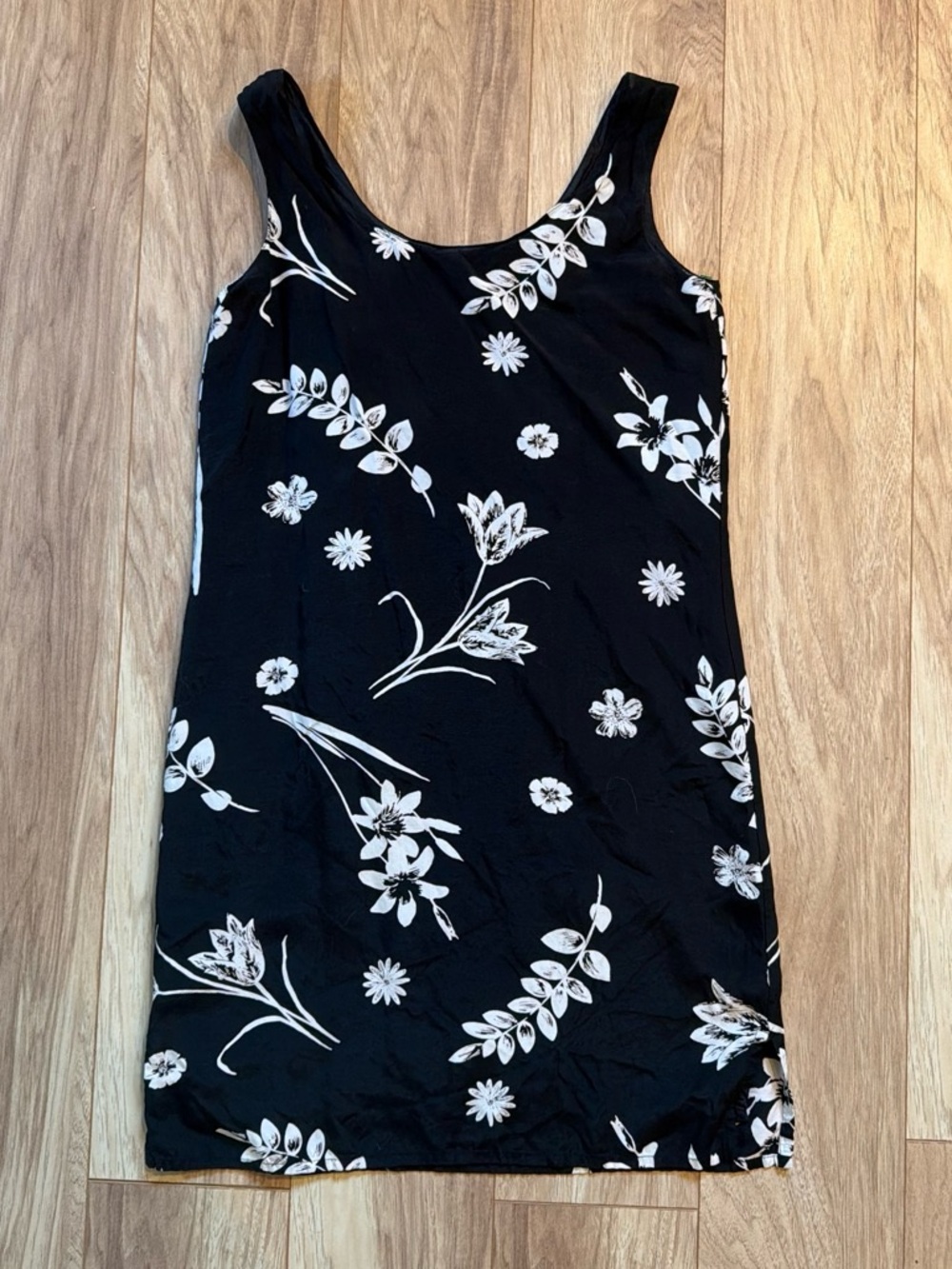 Laura Ashley vintage black & white mini dress